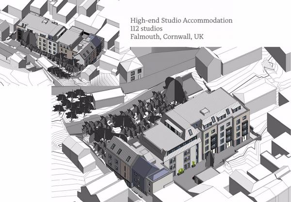 High-end Studio Accommodation, 112 studios, Falmouth, Cornwall, UK